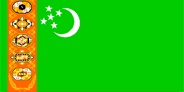 TURKMENISTAN Flag of TURKMENISTAN